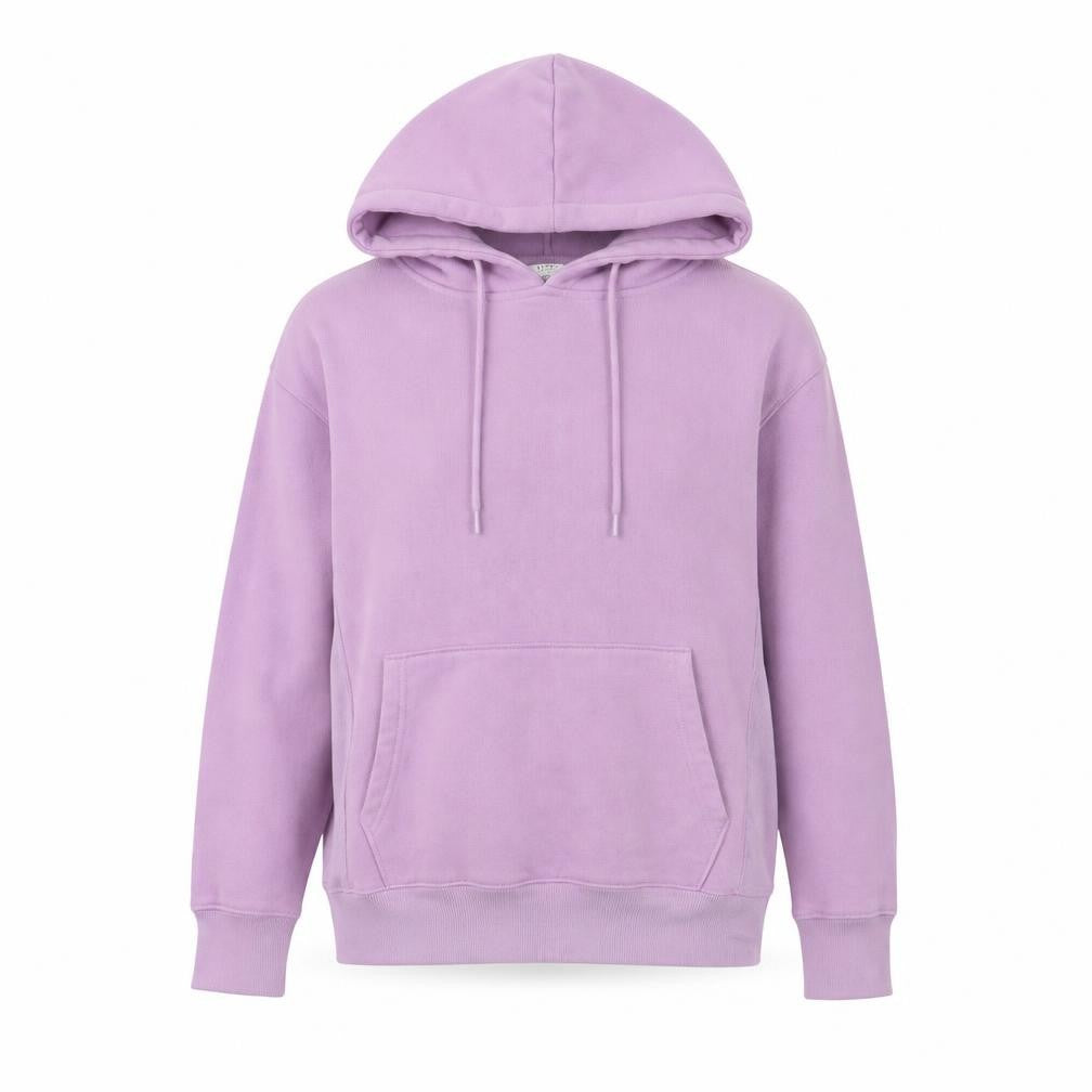 Front view of RESERVED Women's Pink XS Pullover Hoodie with Pockets