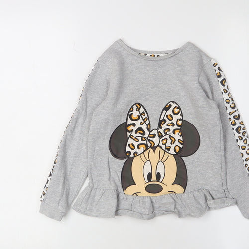 George Girls' Grey Disney Sweatshirt 6-7 Years Pullover
