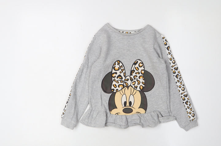 George Girls' Grey Disney Sweatshirt 6-7 Years Pullover