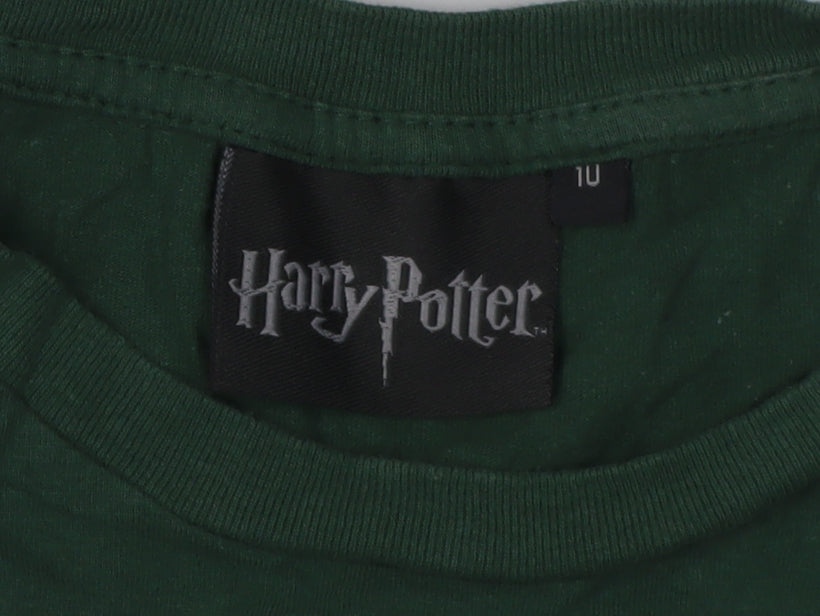 Harry Potter Slytherin Green T-Shirt, Unisex, Size 10