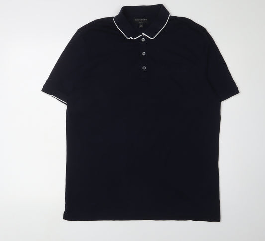 Banana Republic Men's Black Polo Shirt XL Cotton