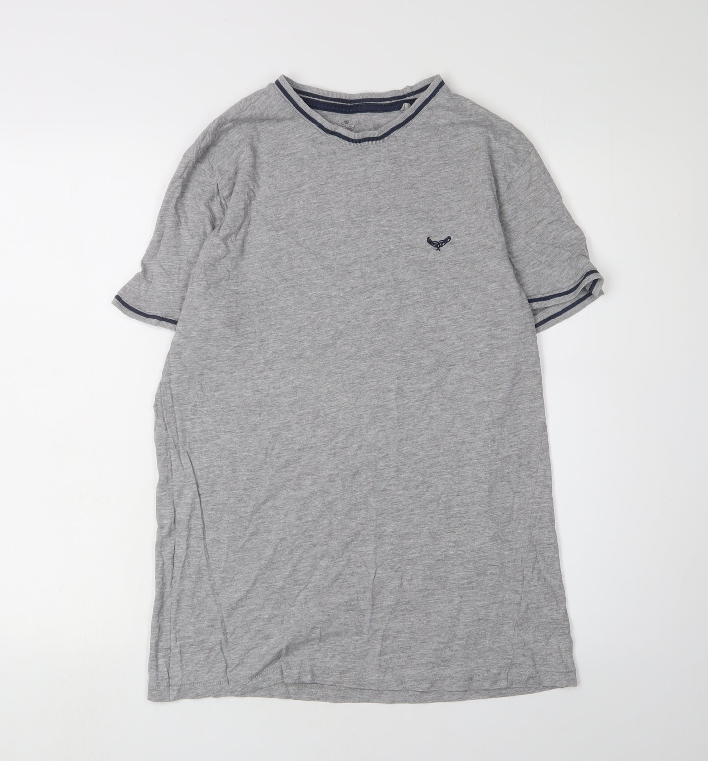 Threadbare Men's Grey Crew Neck T-Shirt M