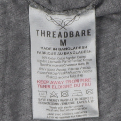 Threadbare Men's Grey Crew Neck T-Shirt M