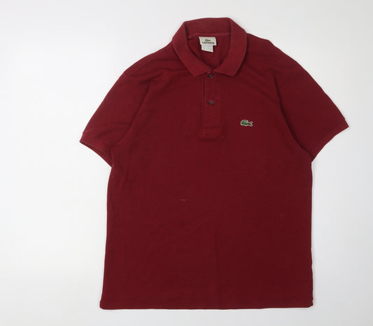 Lacoste Men's Red Polo Shirt M - Classic Style