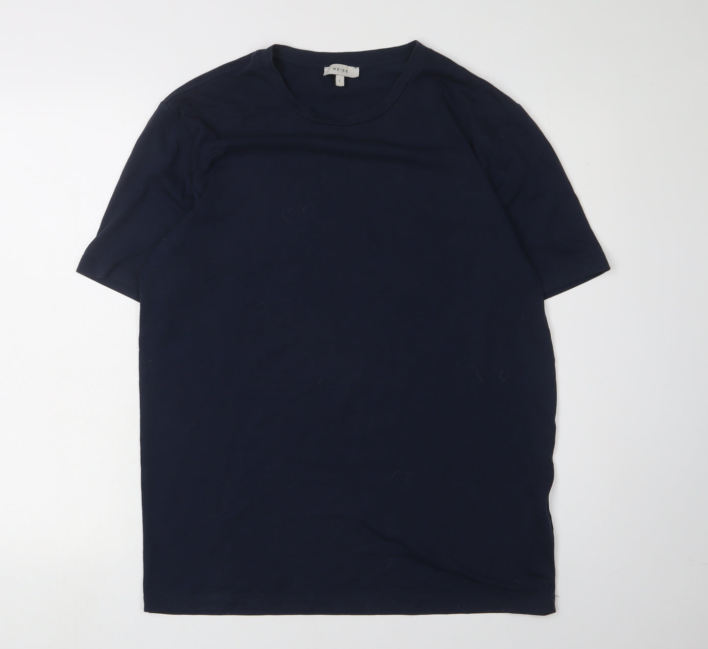 Reiss Men's Blue L Crew Neck T-Shirt