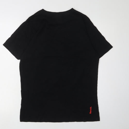 Bench Black Graphic T-shirt Size L