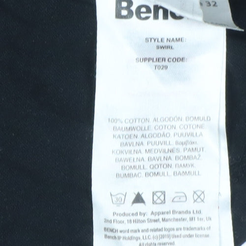 Bench Black Graphic T-shirt Size L
