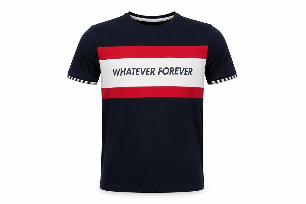 Front view of Mitchell & Ness Men's Medium Colourblock T-Shirt