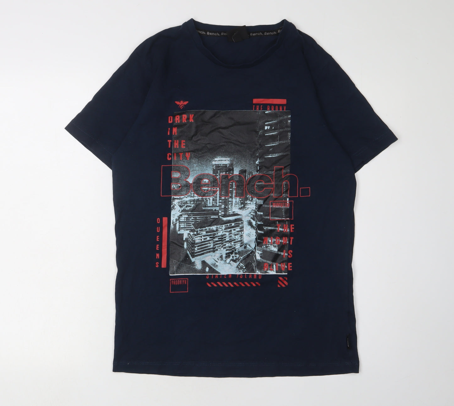 Bench Men's Blue Graphic T-shirt size L