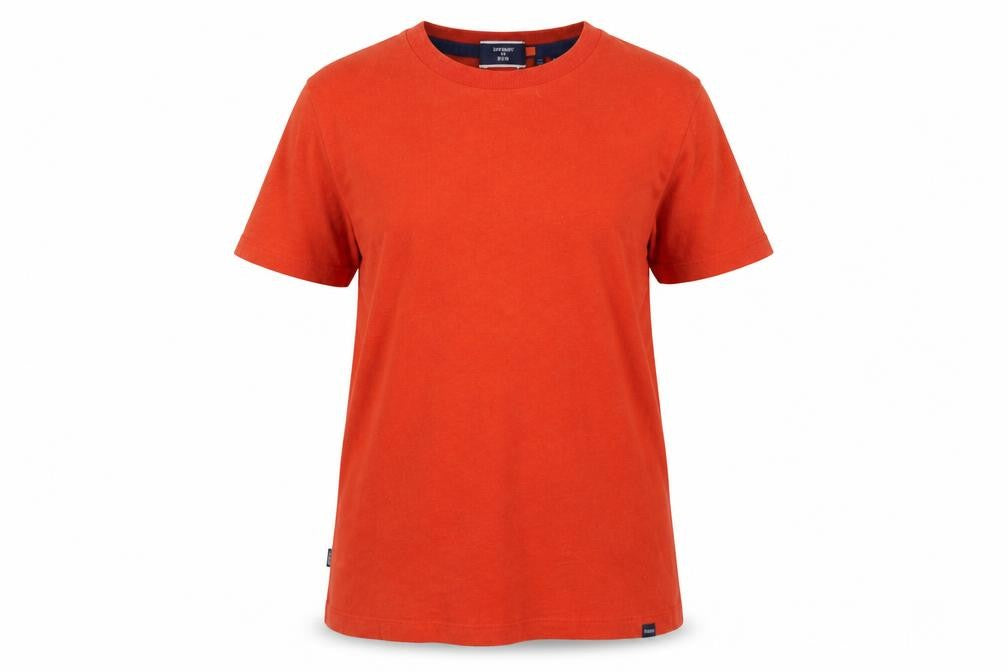 Superdry Women's Red Cotton T-Shirt Size 8 Casual