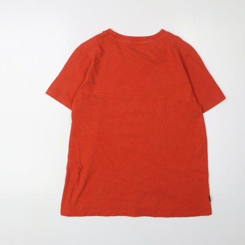 Superdry Women's Red Cotton T-Shirt Size 8 Casual