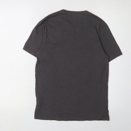 Hugo Boss Men's Black Crew Neck Cotton T-Shirt, Size S