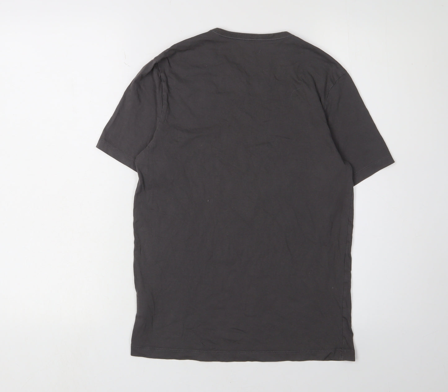Hugo Boss Men's Black Crew Neck Cotton T-Shirt, Size S