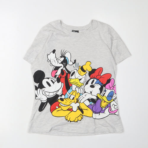 Disney at Primark Girls T-Shirt, Grey, 11-12 Years, Graphic Print