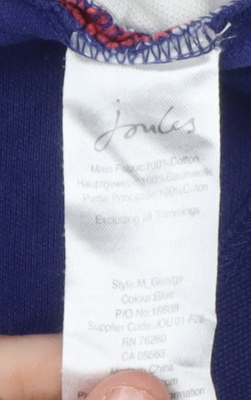 Joules Women's Blue Polo Shirt, Size 12, Embroidered Team GBR