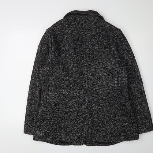 Damart Women's Black Herringbone Blazer Size 16