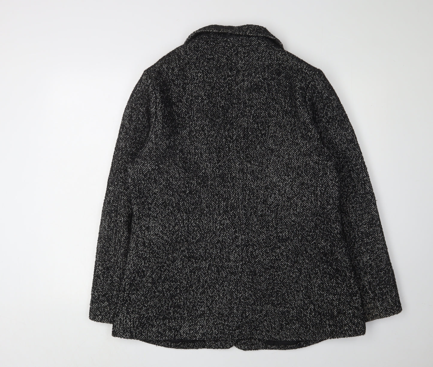 Damart Women's Black Herringbone Blazer Size 16