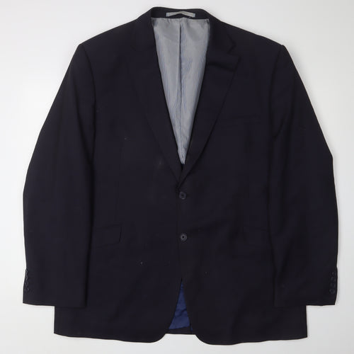 Benetton Men's Black Blazer, Size 40R, Formal Wear