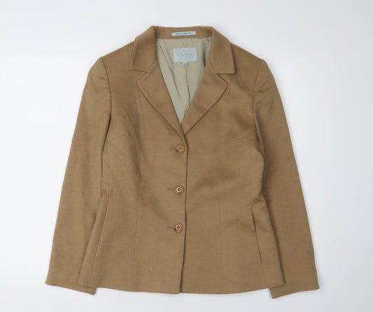 Jigsaw Women's Brown Wool Blazer UK 10 Lined