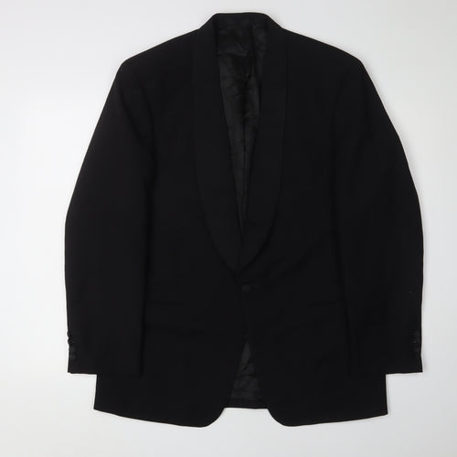 David Moss Men's Black Tuxedo Jacket Shawl Lapel 40R