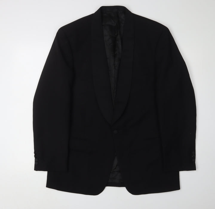 David Moss Men's Black Tuxedo Jacket Shawl Lapel 40R