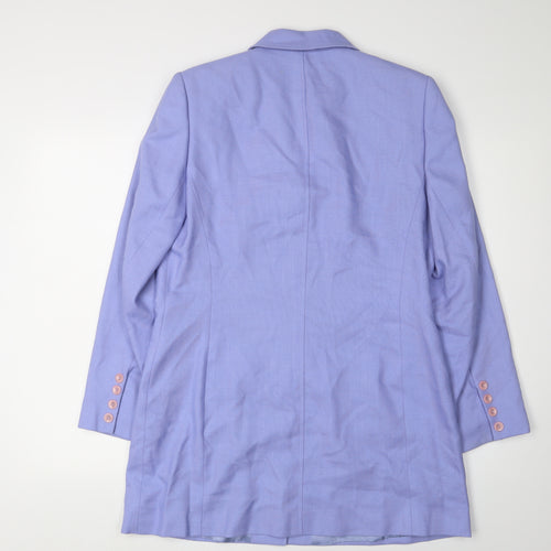 Viyella Women's Purple Long Suit Jacket Size 12