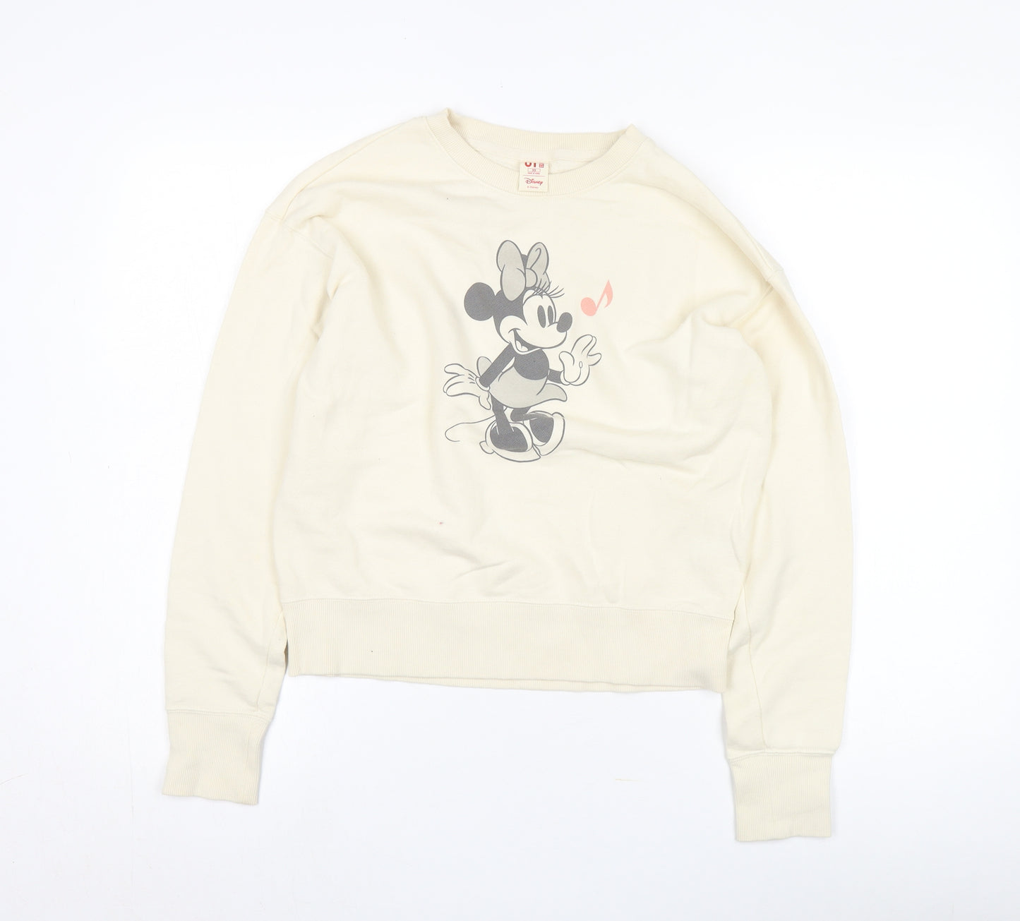 Uniqlo Women's Ivory Minnie Mouse Graphic Sweatshirt XS