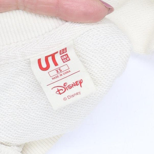 Uniqlo Women's Ivory Minnie Mouse Graphic Sweatshirt XS