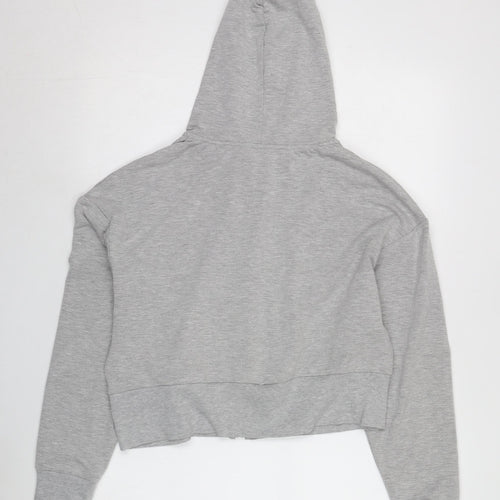 Cotton On Women's Grey Full Zip Hoodie, Size M
