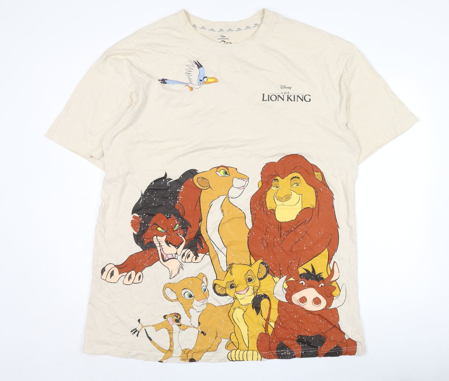 Disney Lion King Beige Men's Graphic T-Shirt M