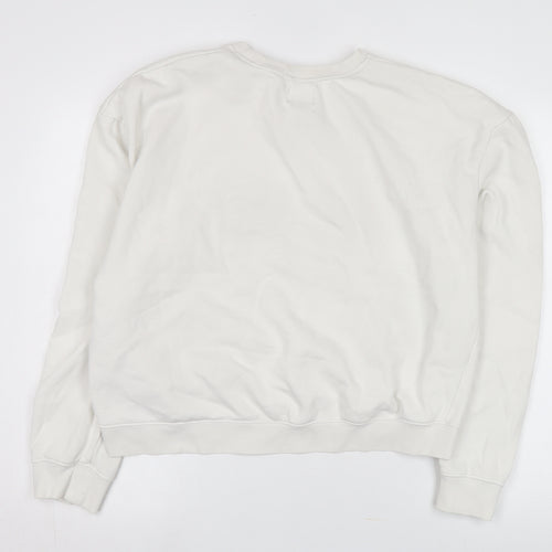 Replay Unisex White XL Pullover Logo Sweatshirt