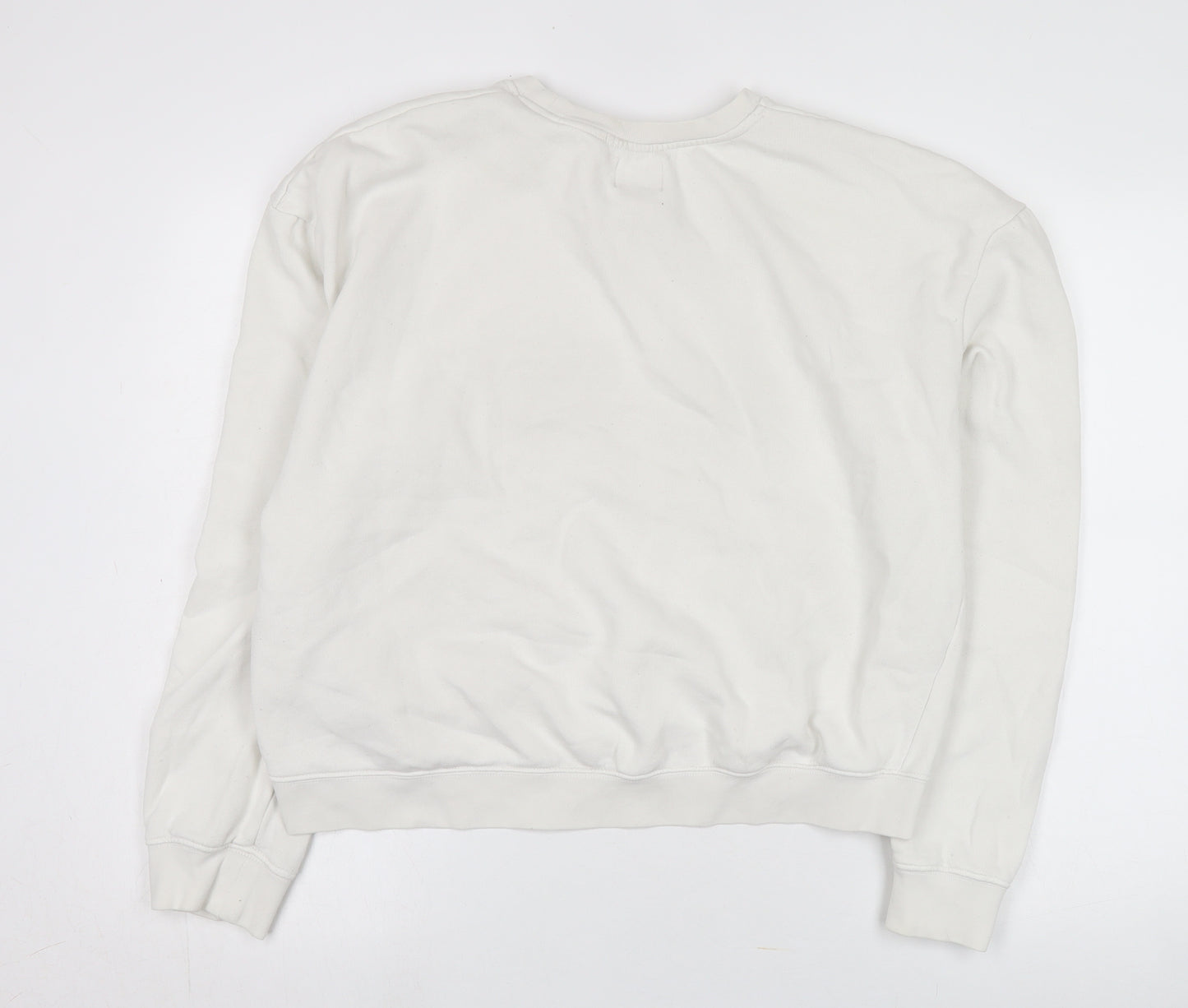 Replay Unisex White XL Pullover Logo Sweatshirt