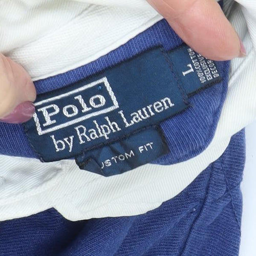 Ralph Lauren Men's Blue Polo Long Sleeve Size L