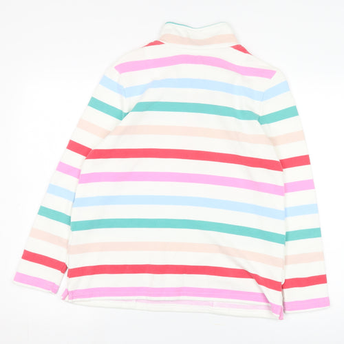 Joules Women's Multicoloured Stripe Pullover Hoodie, UK 10