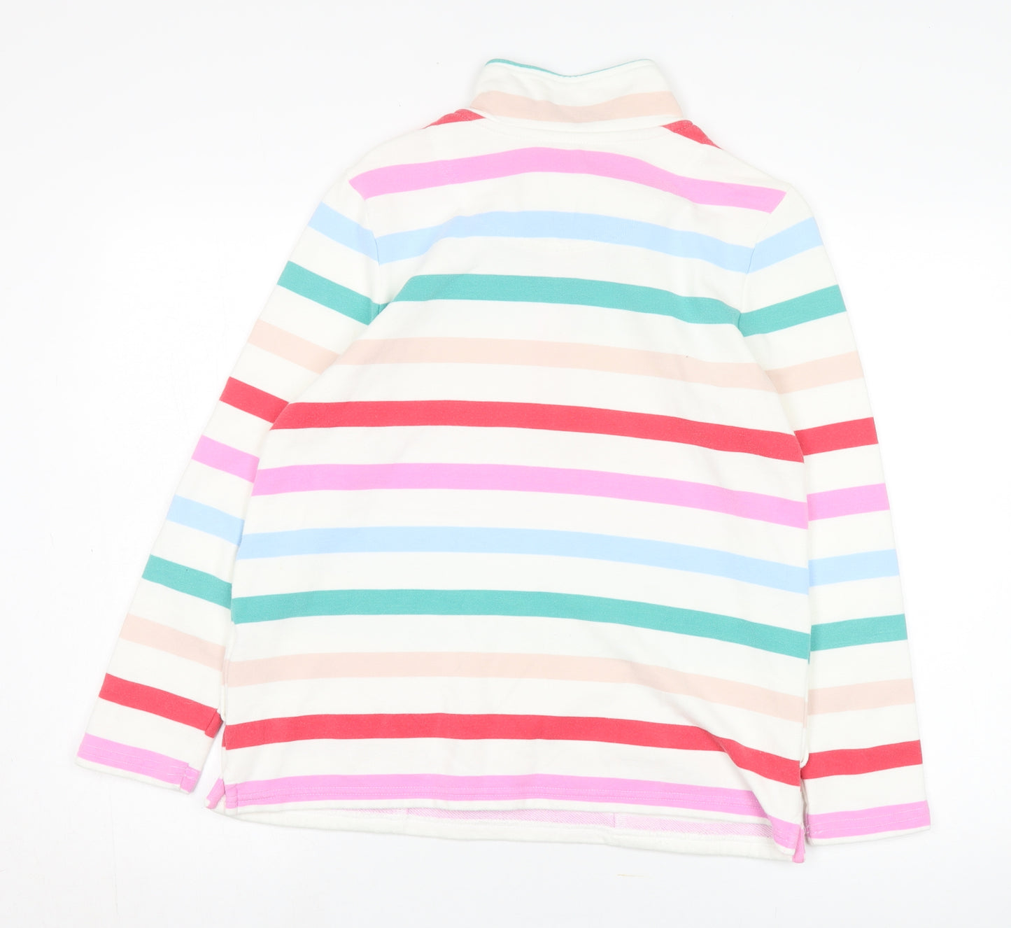 Joules Women's Multicoloured Stripe Pullover Hoodie, UK 10