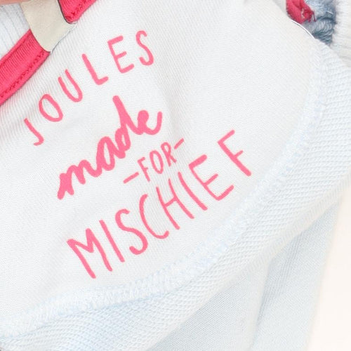 Joules Girls Blue Pullover Sweatshirt, Flamingo, Size 146