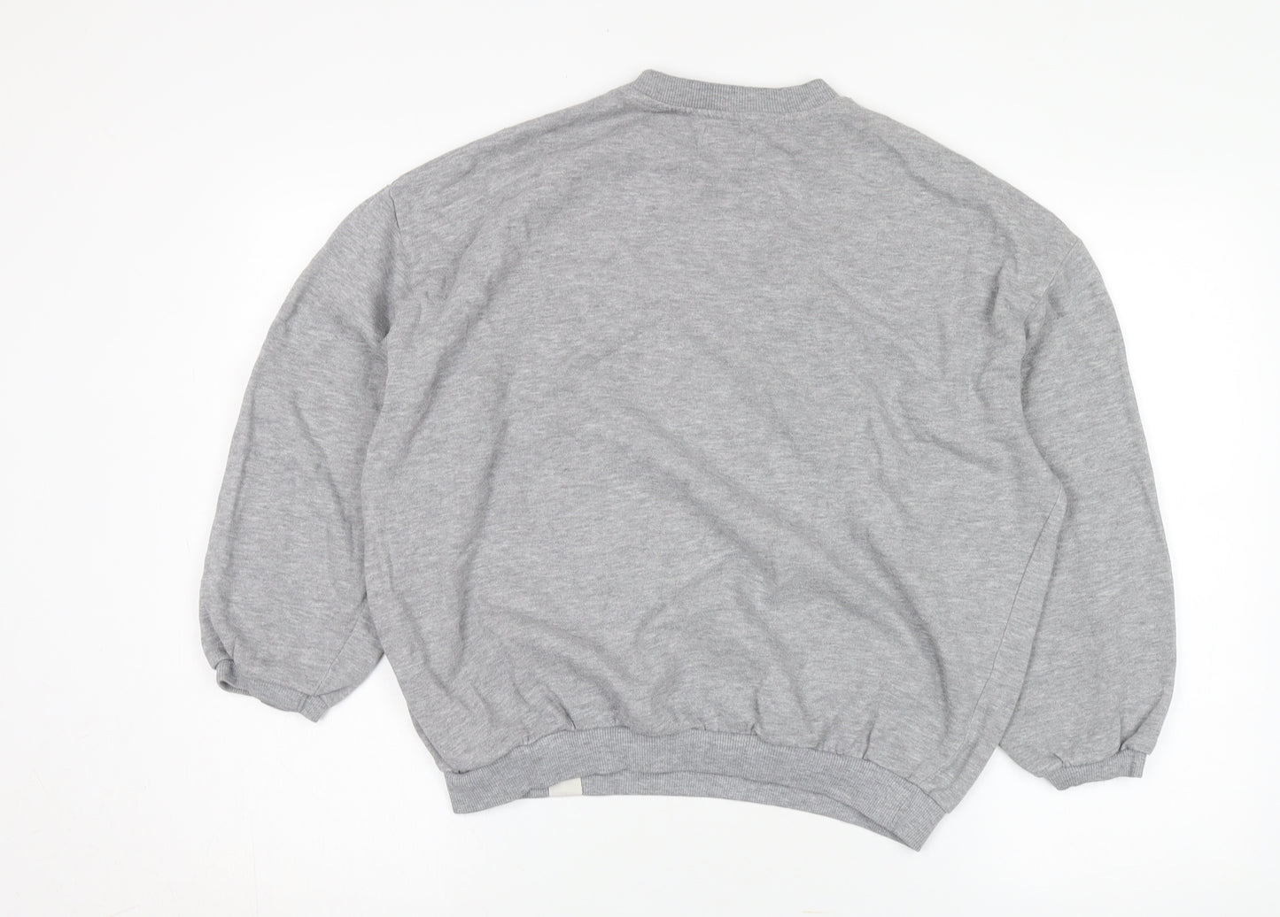 Pull & Bear Grey USA Logo Sweatshirt Unisex S Casual