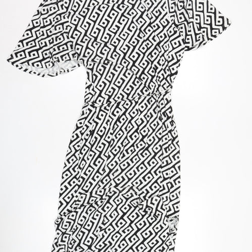 Everyday Women's Geometric Wrap Dress, Size 18