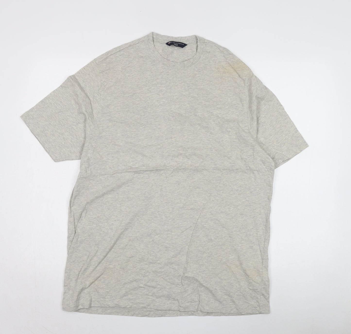 Marks and Spencer Men's Grey XL Cotton T-Shirt