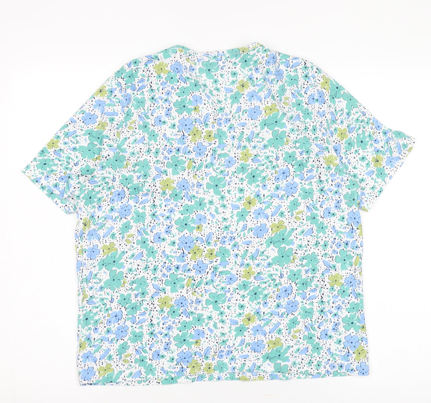 Honor Millburn Women's Floral T-Shirt, L, Short Sleeve