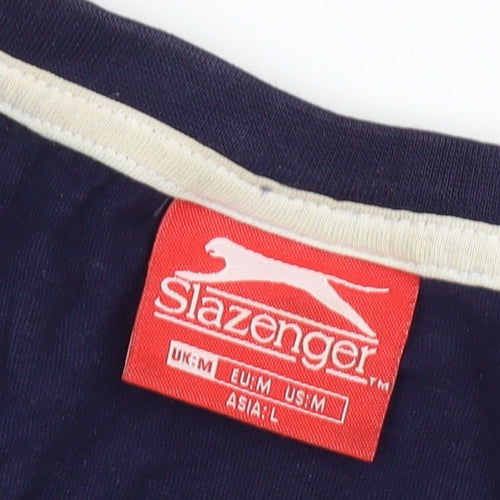 Slazenger Men's Blue Sleeveless Cotton T-Shirt