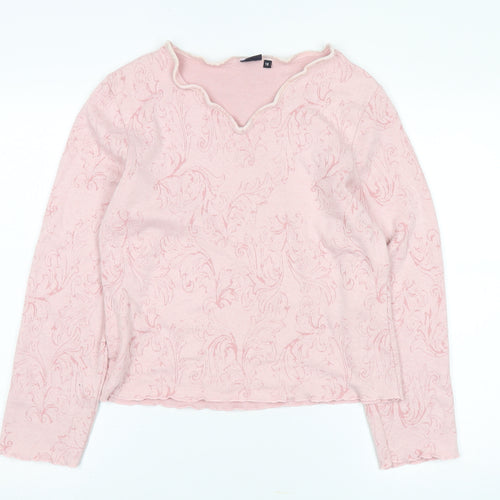 Kash Women's Pink Blouse Size 16 V-Neck Long Sleeve
