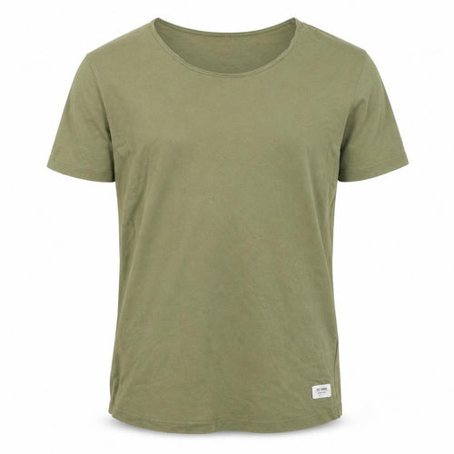 EDC Men's Green Cotton Crew Neck T-Shirt, Size M