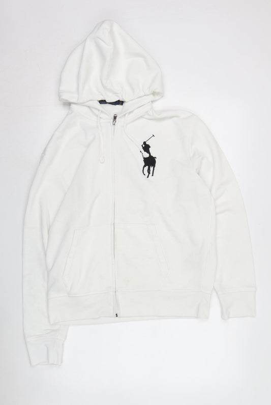 Polo Ralph Lauren Men's White Full Zip Hoodie M