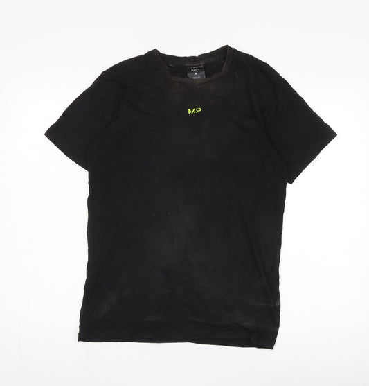 MP Black Men's T-Shirt Size S Cotton Crew Neck