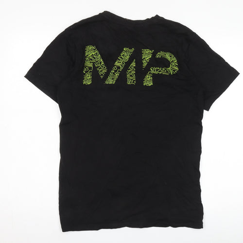 MP Black Men's T-Shirt Size S Cotton Crew Neck