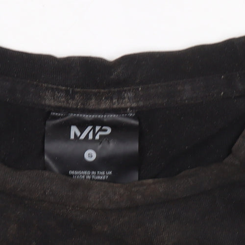 MP Black Men's T-Shirt Size S Cotton Crew Neck