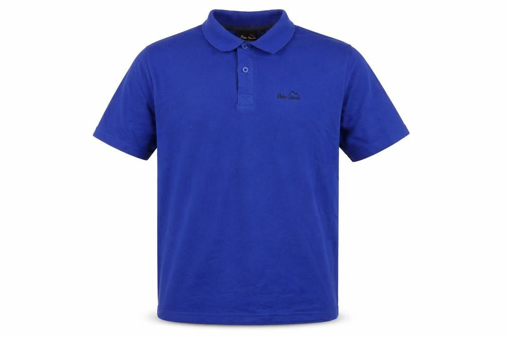 Peter Storm Men's Blue Polo Shirt - L, Casual, Short Sleeve