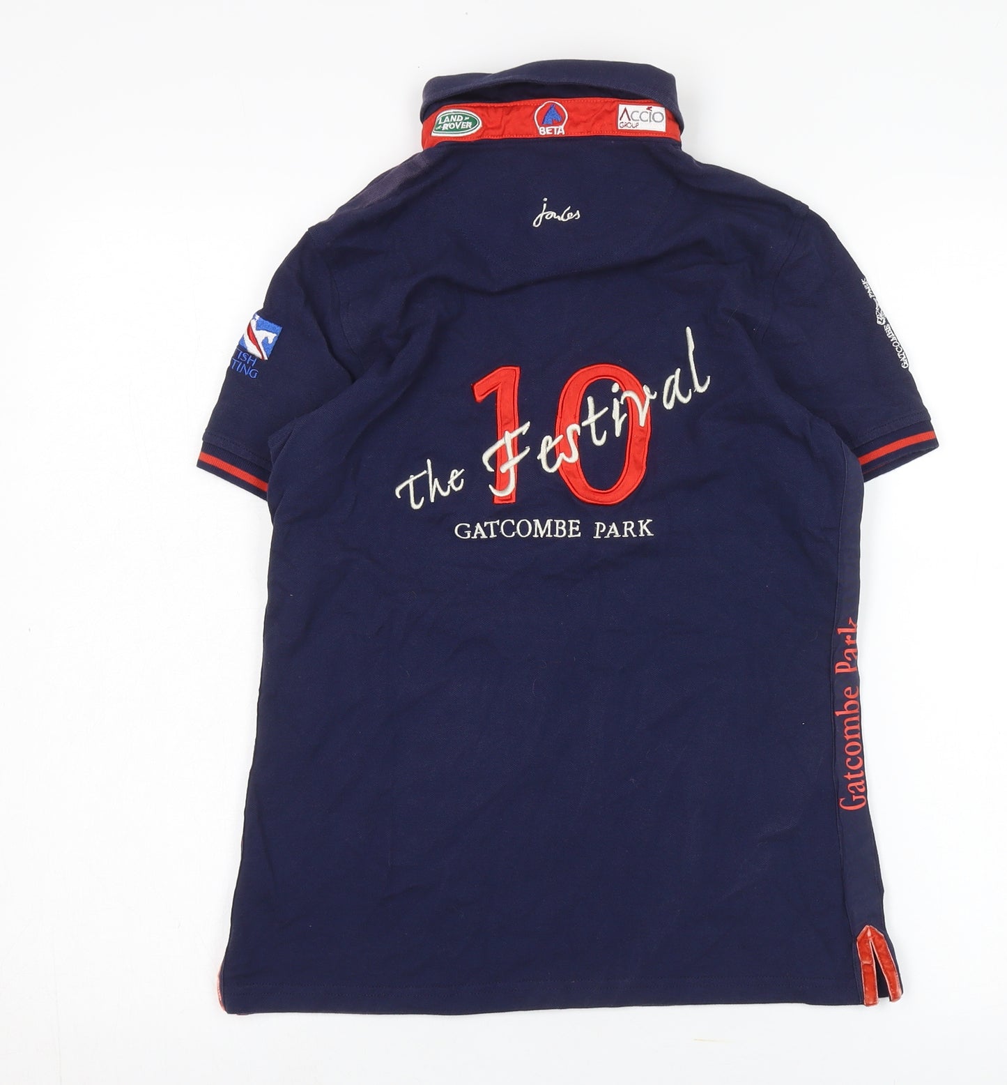 Joules Women's Blue Polo Shirt Size 12