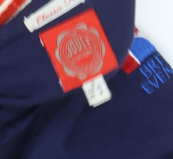 Joules Women's Blue Polo Shirt Size 12